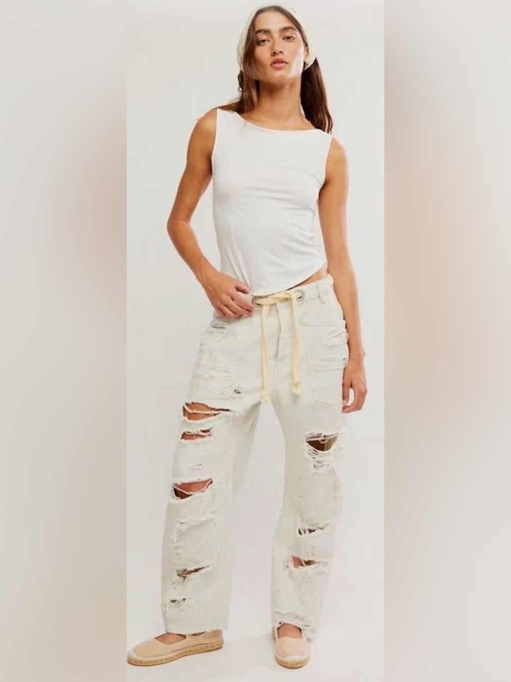 Free people low slung moxie jeans NWT